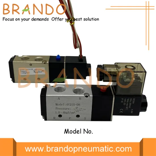 4V210-08 1/4'' Airtac Type Single Solenoid Pneumatic Valve
