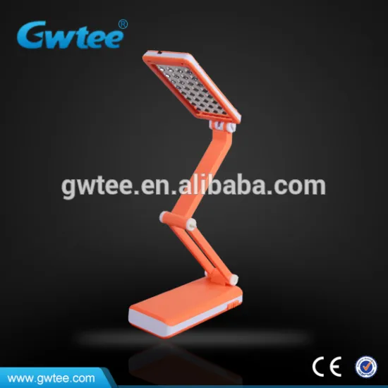 32leds rechargeable solar panel retractable hot sale l table lamp