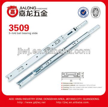 3-fold ball bearing drawer slide