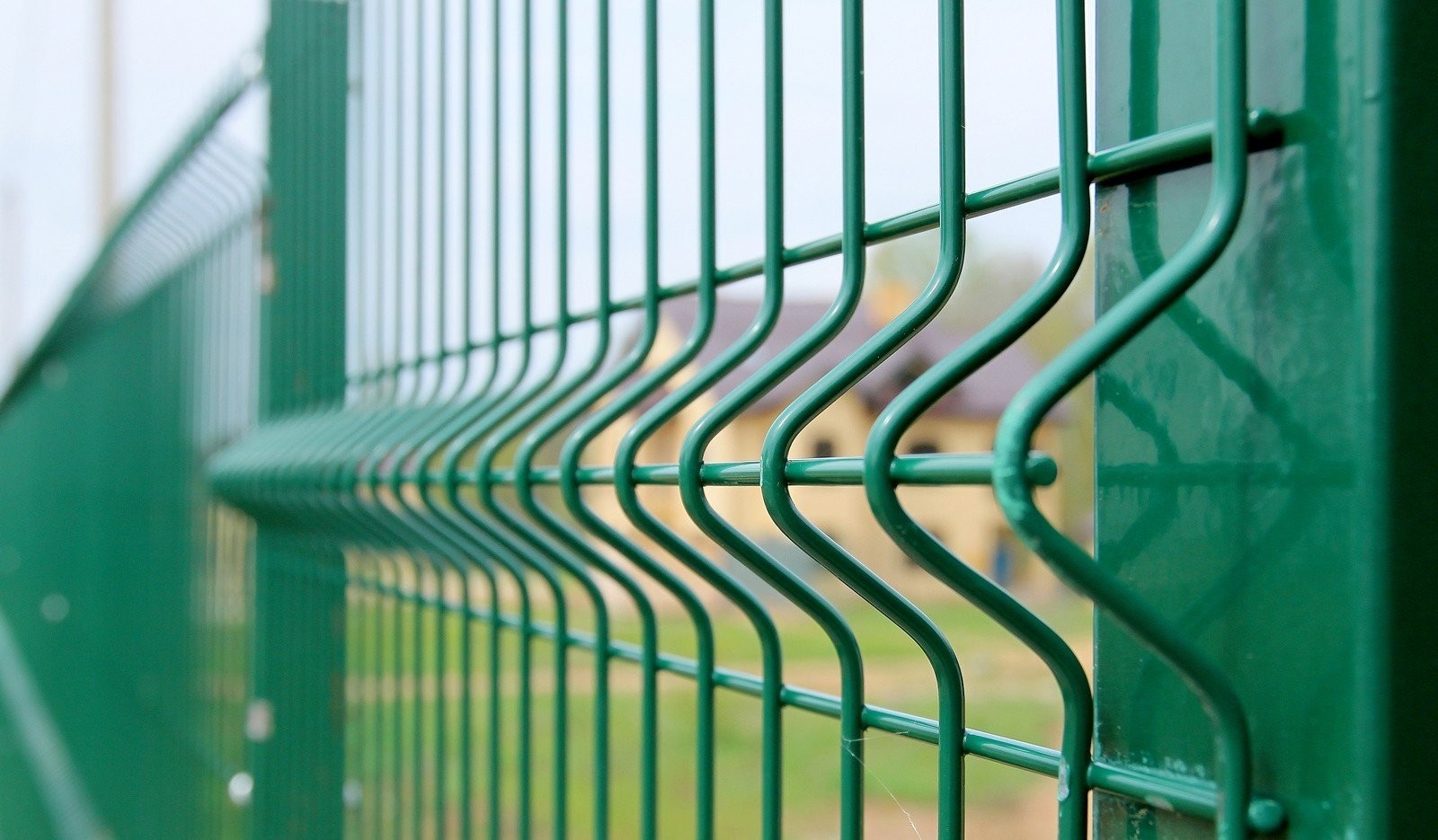 Fencing panel wire mesh on the Public places