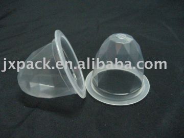 #3837 27ml diamond shape plastic jelly cup