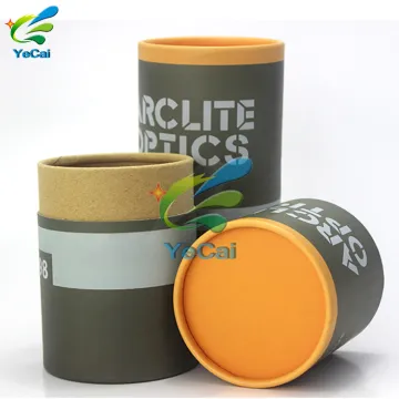 Hot sale custom size and color yellow leather printed Buddha incense tubes