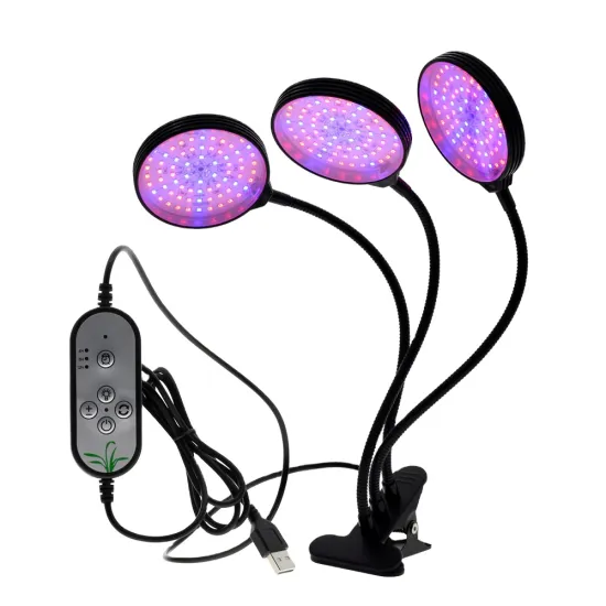 Hot sale Full Spectrum LED Timer 45W Desktop Clip Flowers Phyto Grow Light