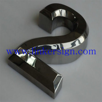 Top Quality Metal Decorative Stainless Steel Number