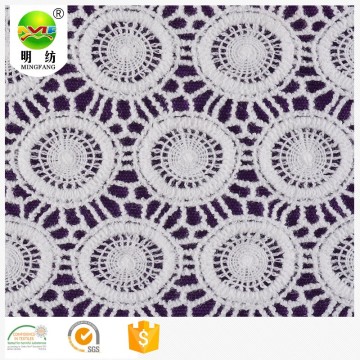 Chemical lace embroidery milk silk fabric