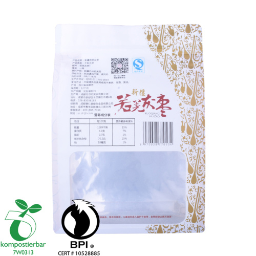 Zipper Flat Bottom Starch Bioplastic