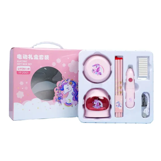 Electric Stationery Set: Pencil Sharpener, Electronic Erasers, Rubber Vacuum Cleaner for Kids and School Supplies