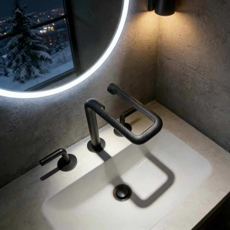 Basin Mixer with Shelf