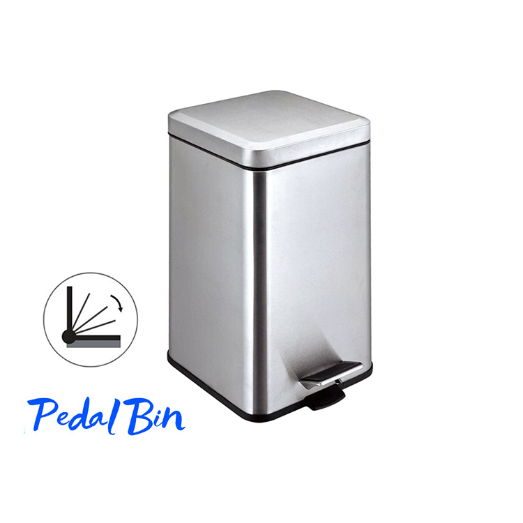 stainless steel pedal bin