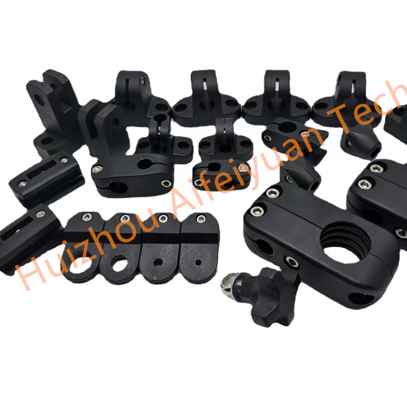 Adjustable Side Guide Rails, Mounting Brackets, and Star Knob for Conveyor Machine: Precision Alignment Solutions