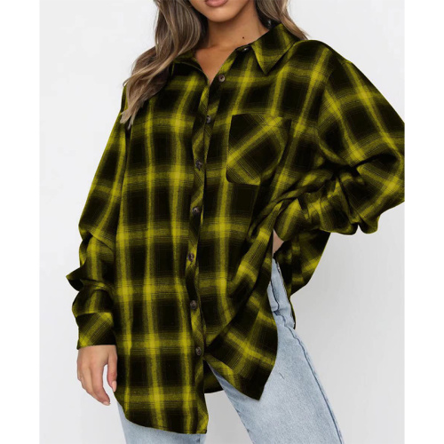 Solid Color Hooded Sweatshirts Womens Button Down Flannel Shirts Manufactory