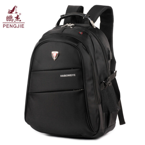 Polyester Designer Black Sports Custom Travelling Backpack