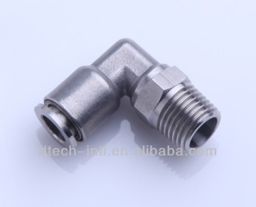 SS316 pneumatic push in fittings, Male Elbow