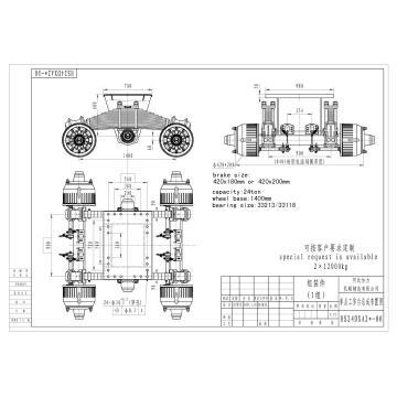24t SEMI TRAILER BOGIE