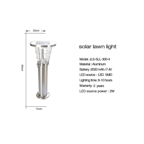 outside solar led lawn lamp for garden decoration