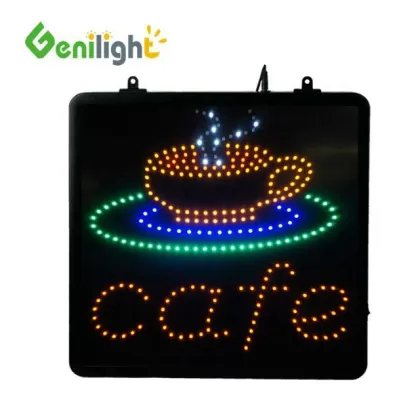 CE RoHS Certified Genilight 22x13 Inch LED Advertising Light Box - Espresso Neon Sign