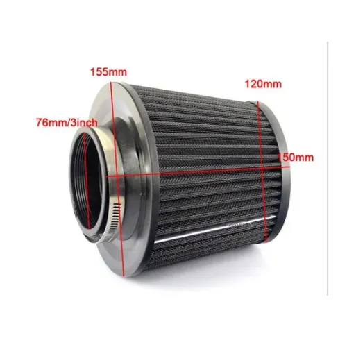 3 Zoll schwarzer Auto -Luftfilter