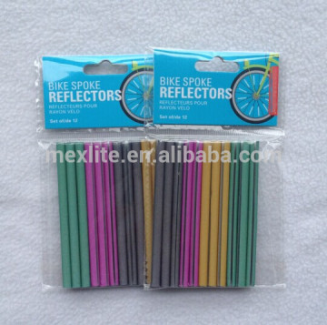 Pack of 12 Bike Cycling Bicycle Wheel Spoke Reflector Reflective Mount Clip Tube