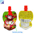 Stand up juice plastic bag with spout