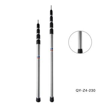 Qiyun Custom Outdoor Telescopic Aluminum Tent Poles, 4 Section, 230CM, 6061-T6, Twist Lock, for Camping
