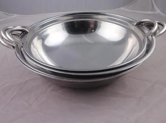Durable Kitchenware Stainless Steel Pan Cooking Pot