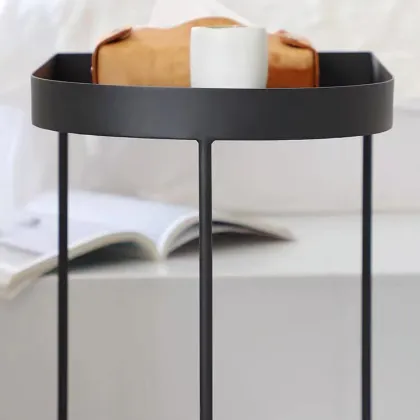 Smart Oval Functional Tea Table for Modern Minimalist Living Rooms