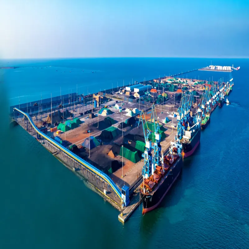 High-Performance Long-Distance Belt Conveyor for Port Bulk Cargo Transport