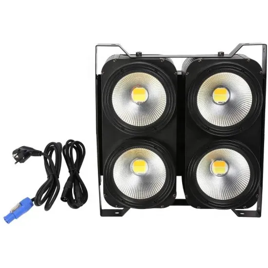4X100W Four Eyes Bi-Color LED COB Stage Blinder Lights (Cold White + Warm White)