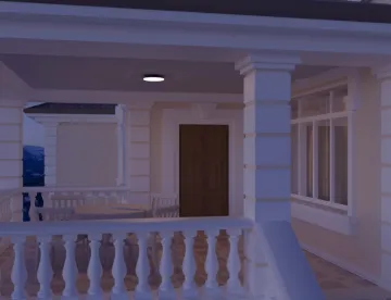 Outdoor Wall/Ceiling IP65 adjustable lamp