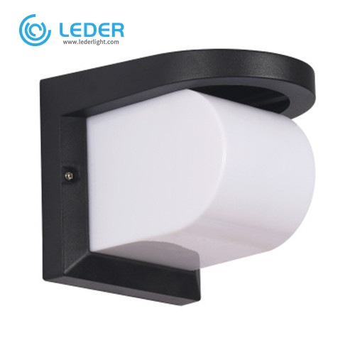 LEDER Black And White LED Outdoor Wall Light