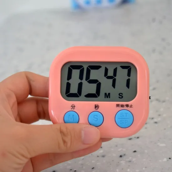 Cute Magnetic Kitchen Timer: Electronic Digital Countdown Alarm