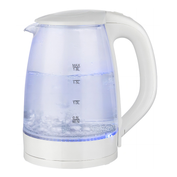 Transparent 1.8L Electric Kettle with 360° Base and Auto Shut-off