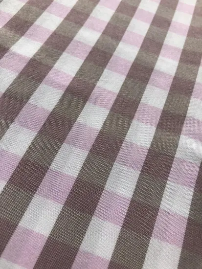 polyester yarn dyed check design fabric