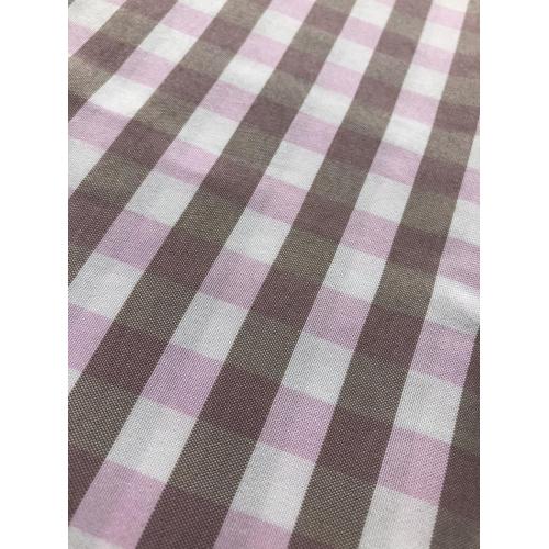 polyester yarn dyed check design fabric