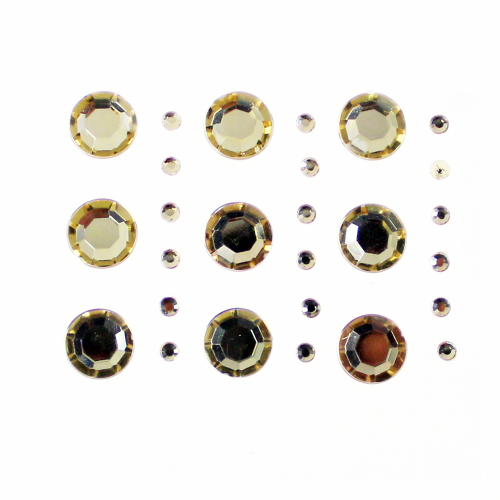 Self-Adhesive Round Gemstone 27-hitungan