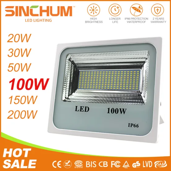 zhongshan100w high lumen waterproof ip66 outdoor led flood light with good offer