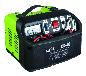 China Factory Direct Price Thermal Protection Light Compact AC 200V 12V/24V ROHS Portable Car Battery Charger