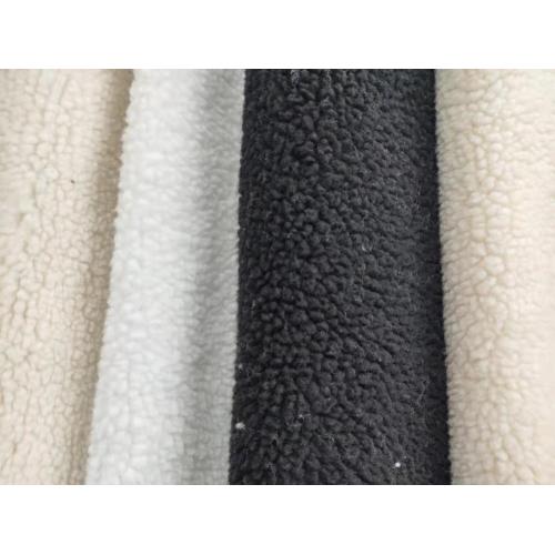 100% Polyester Sherpa Fleece Plain Dyed Fabric