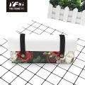 Custom lovely flower style PU leather pencil case & bag handbags multifunctional bag