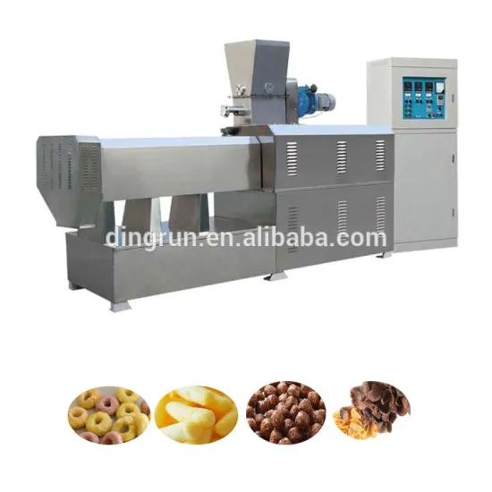 2d shapes pellets fried snack food extruder machine