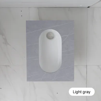 Sintered Stone Dual-Flush Squat Toilet with Tank