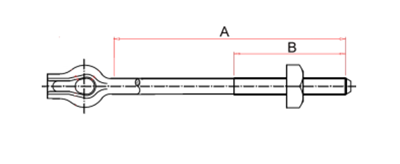 thimble eye bolt drawing