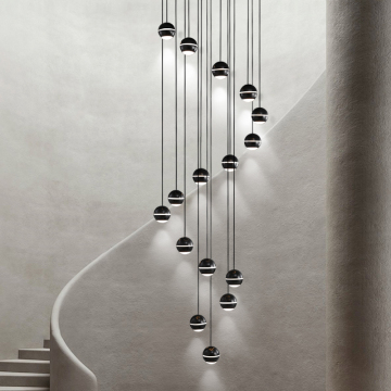Modern Staircase Pendant Light for High Ceilings