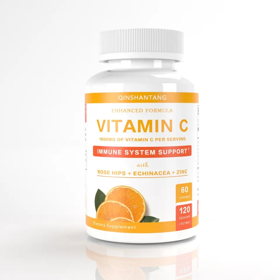 Capsules de vitamine C à l'acide ascorbique OEM / ODM