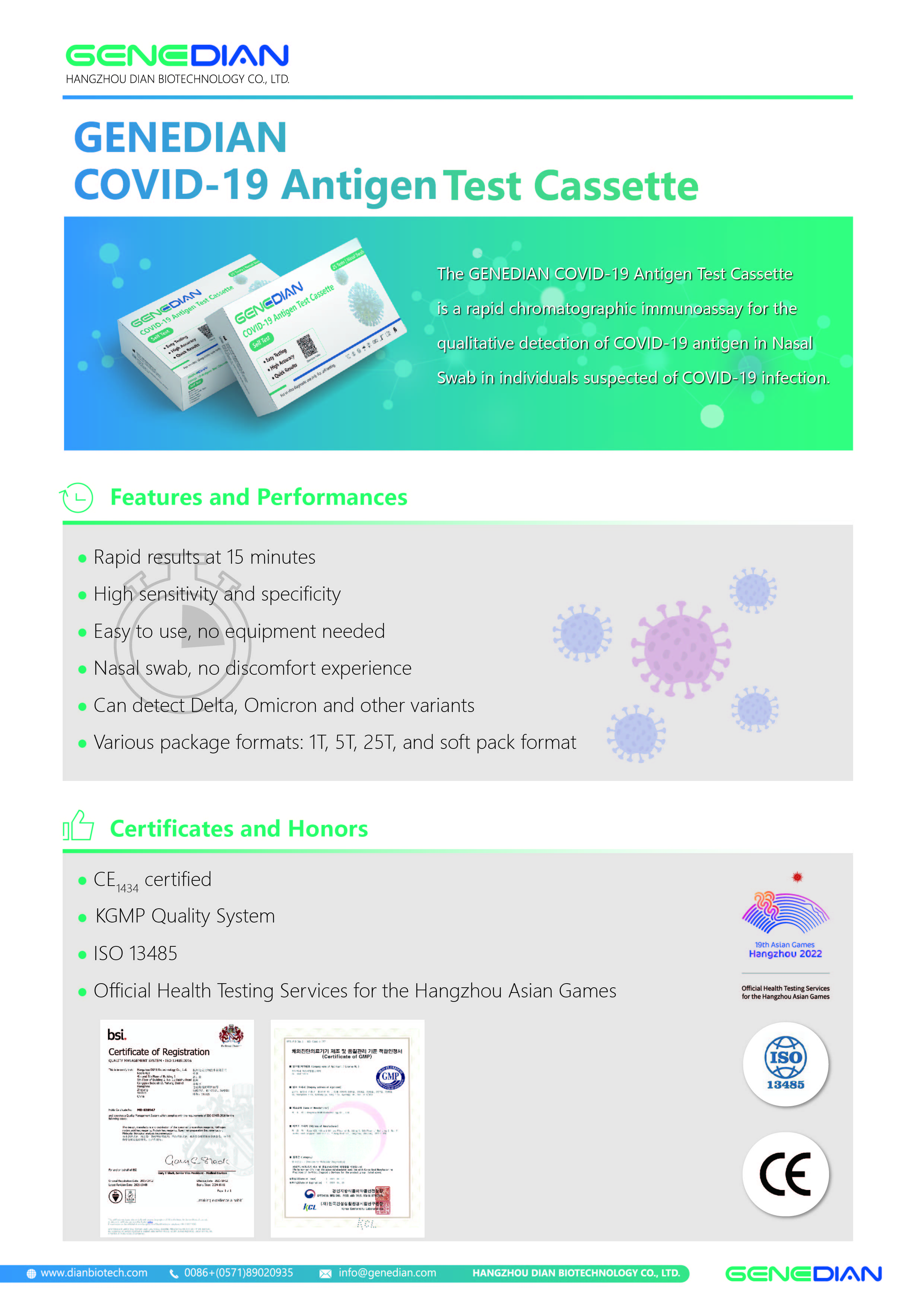 Covid 19 Antigen Rapid Test Kit Self Testing