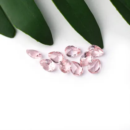 Pear Cut Craving Surface Gemstones Pink Morgan