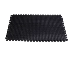 Durable interlocking anti-fatigue rubber flooring mat