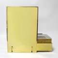 APEX Acrylic Gold Makeup Counter Display Stand