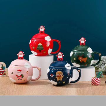 Creative Christmas Cup Ceramic Mug Gift Set