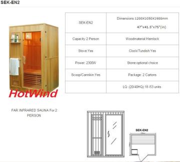 2017 Traditional Steam Sauna for 2 Person-En2